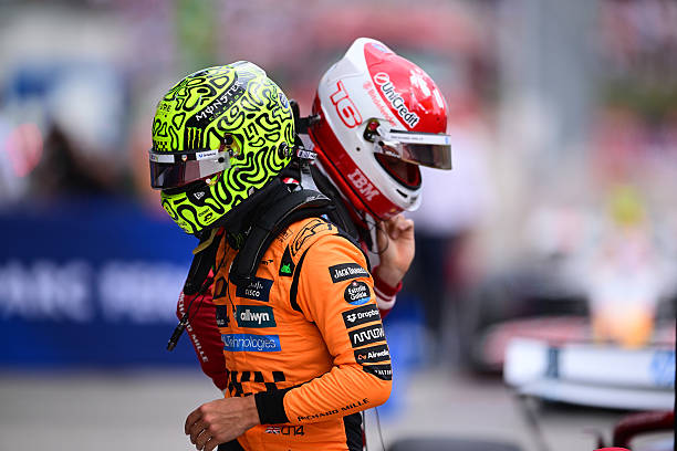 Lando Norris celebrate